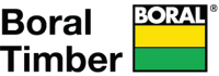 Boral Timber logo with the word 'Boral' in bold black and 'Timber' in black, along with a green and yellow block.